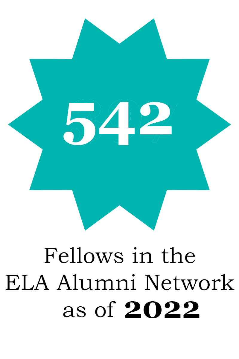 542 Fellows in the ELA Alumni Network as of 2022