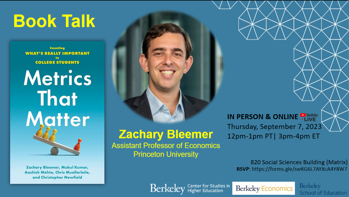 book talk with Zachary Bleemer 