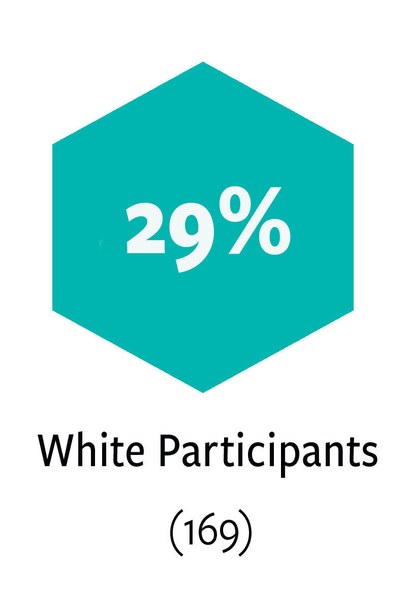 29% or 169 White Participants in ELA Alumni Network