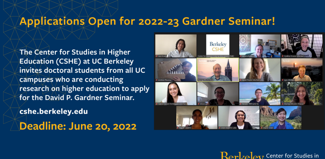 Gardner Seminar Applications Open